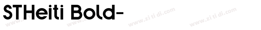 STHeiti Bold字体转换